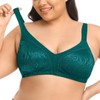 Deyllo Women's Full Coverage Plus Size Comfort Minimizer Bra Wirefree