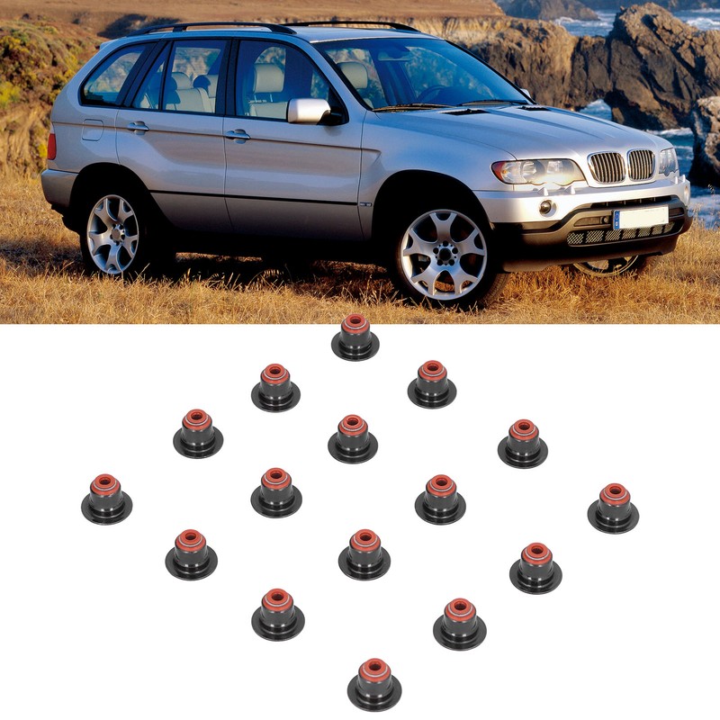 16PCS Valve Stem Seal Kit 11340029751 Metal Rubber for X5