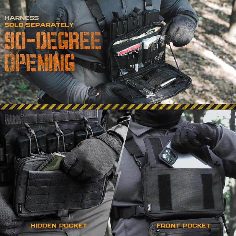 WYNEX Tactical Molle Admin Pouch of Kangaroo Style, Modular EDC