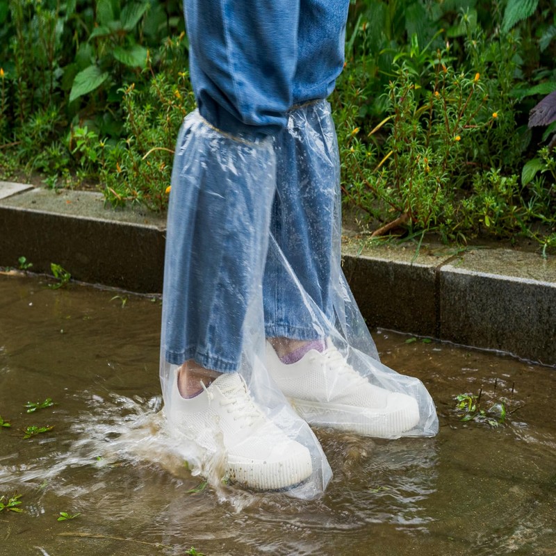 L Square Shoe Cover, Waterproof, Disposable, Rain Shoe Cover, Prevents