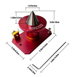 Iontravel Upgraded Lawn Mower Blade Balancer – Professional Magnetic Wall-Mounted Blade Balancer, Compatible with 42-047, 339075B, for Balancing Blades After Sharpening, Fits Most Blades, Red