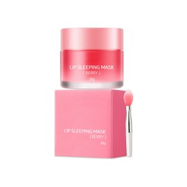Lip Sleeping Mask Lippenbalsam für Lippenpeeling, Lippenmaske Repariert Trockene, Schälende Lippenmaske, Feuchtigkeitsspendende Lippenmaske Aufhellung von Lippenfältchen und Lippenpflege, 20 g