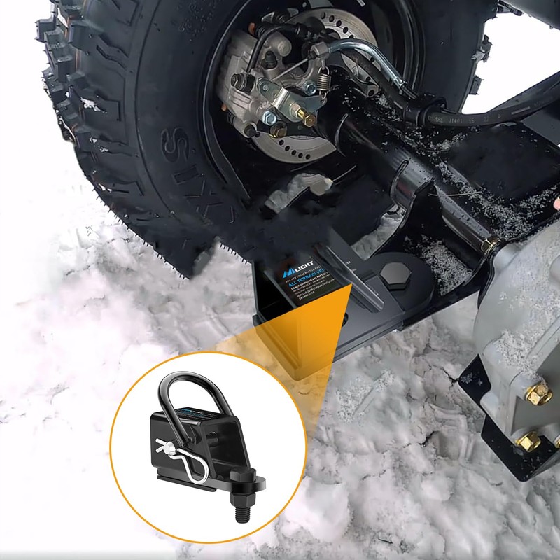 Nilight 2 Inch Rear Trailer Hitch Receiver Kit for ATV