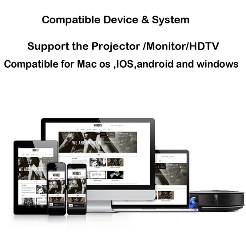WiFi Display Dongle Adapter 2.4G 5G Dual Band HD Multimedia