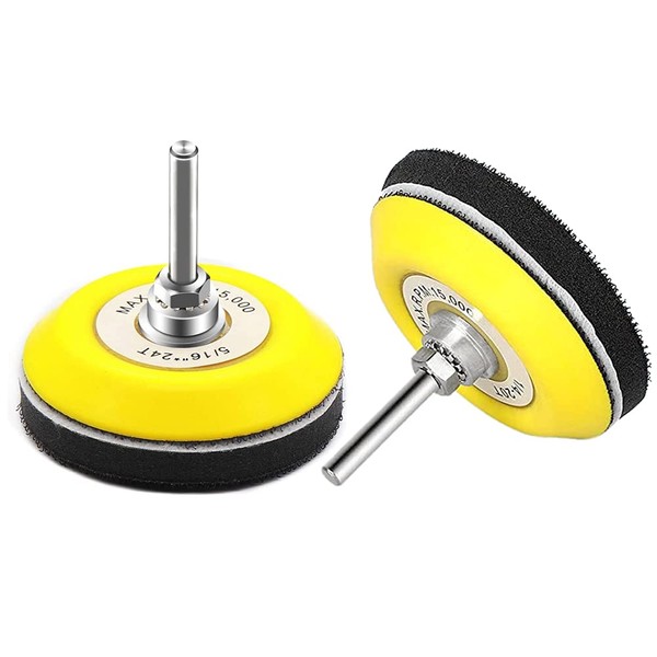 Mesee 2 Packs 3 Inch Hook and Loop Sanding Backing