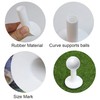 9 Pcs White Golf Rubber Tees for Practice and Driving