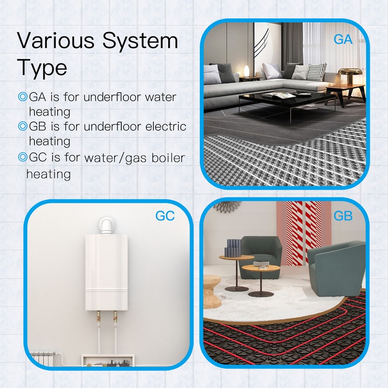 WiFi Thermostat Smart Programmable Temperature Controller for Boiler Heating 95‑240V