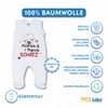 MEA BABY Unisex Baby Romper with Saying Mamas & Papas
