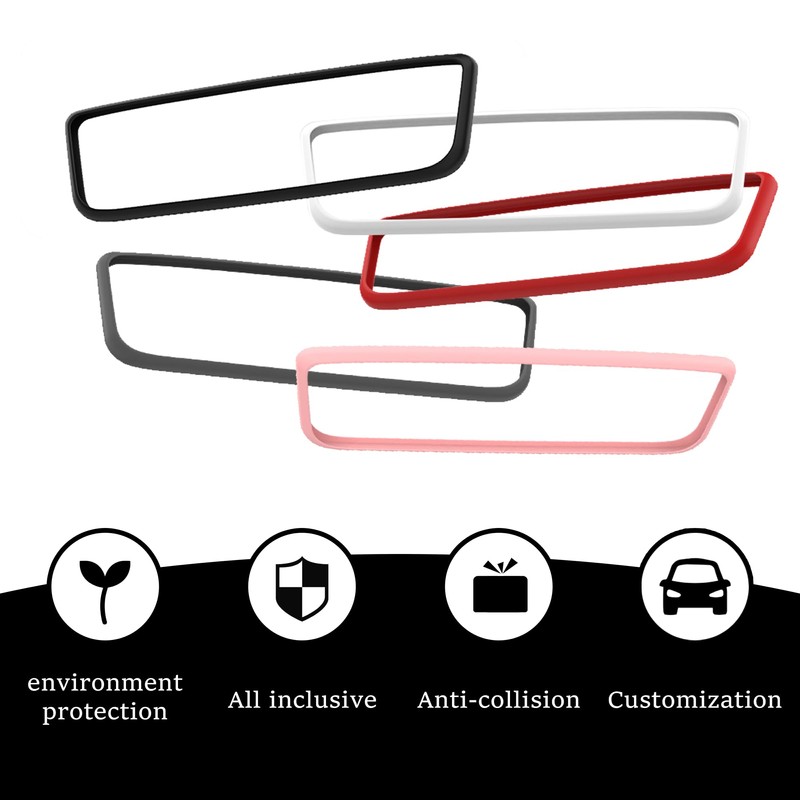 Silicone Mirror Edge Guard Compatible with Model 3 Model Y,