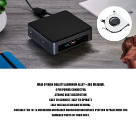 Gugxiom Ventilador de Refrigeración de CPU Nuevo de Repuesto para Intel NUC8i7BEH NUC8i3BEH NUC8i5BEH NUC8i5BEK