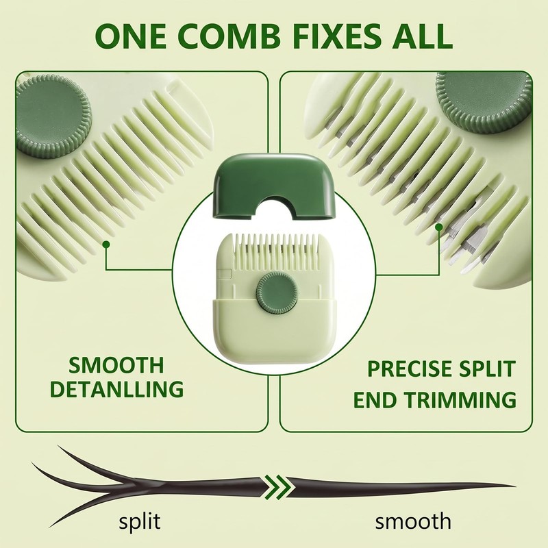 2-Piece Set (Two-in-One) Split Trimmer for Women,Split Ends Hair Trimmer,Dead