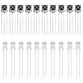 Gikfun Infrared Diode Led IR Emission and Receiver for Arduino (Pack of 10 Pairs) EK8460U