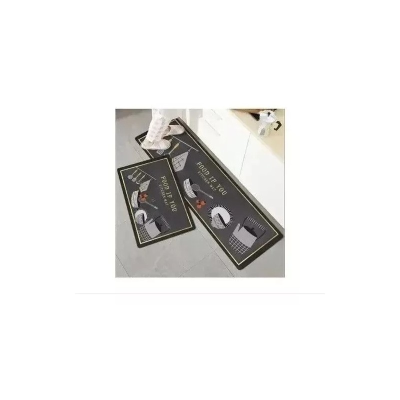 Carvapet Juego De Tapetes Para Cocina Impermeable Antideslizante
