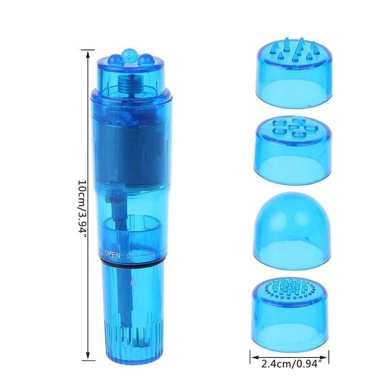 Finever Mini Massager Handheld with 4 Heads Pocket Pen for