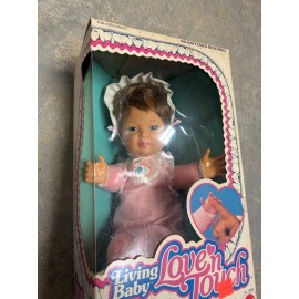 Mattel 1981 MATTEL LOVE'N TOUCH 14" TALL LIVING BABY DOLL NEW IN DAMAGED BOX #3888