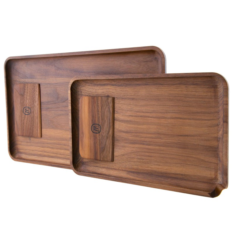 Marley Natural American Black Walnut Rolling Tray (Small)