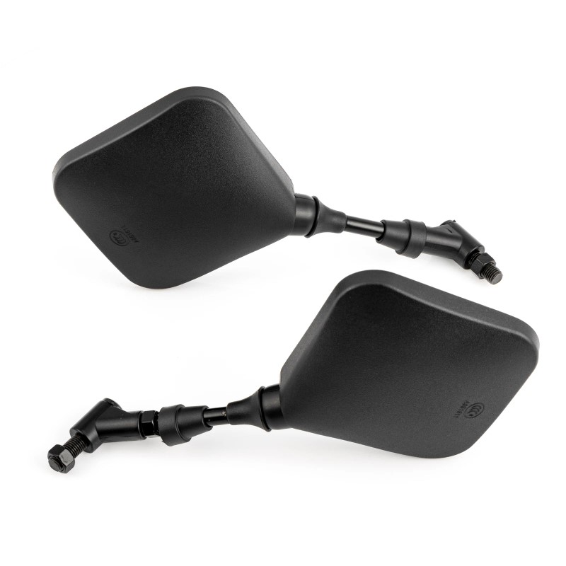 TWOM Black Dual Sport Motorcycle Side Mirrors For Suzuki DR200