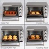 Ecolution Non-Stick Toaster Oven Bakeware Set 4-Piece, Carbon Steel, Easy