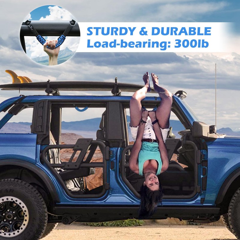 SEVEN SPARTA 4 Pack Roll Bar Grab Handles Compatible with