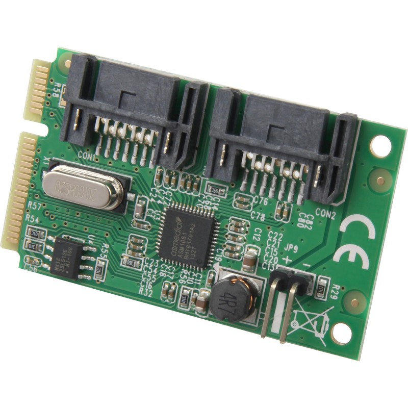 DeLOCK MiniPCIe I/O PCIe Module with Full Size 6GBps 2x