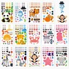 Panzong 42 PCS Make-A-Face Sticker,Safari Stickers for Kids,Make Your Own