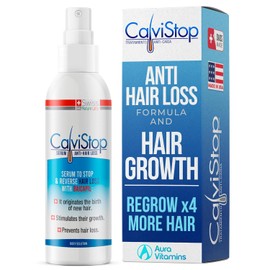 Suero para el crecimiento del cabello y spray espesante (3.4 fl oz) Suero voluminizador y texturizante para prevención de pérdida de cabello fino y adelgazamiento del cabello fórmula de biotina y queratina para fortalecer y estimular los folículos (1)