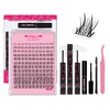 Professional DIY Eyelash Extension Kit – Natural D-Curl Clusters with