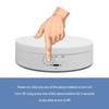 Motorized Rotating Display Stand White USB Charging Round 3 Speeds