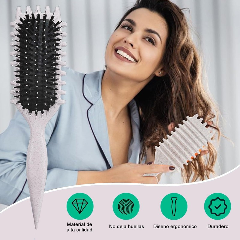 3 PCs Peine para peinar el cabello rizado, Cepillo para