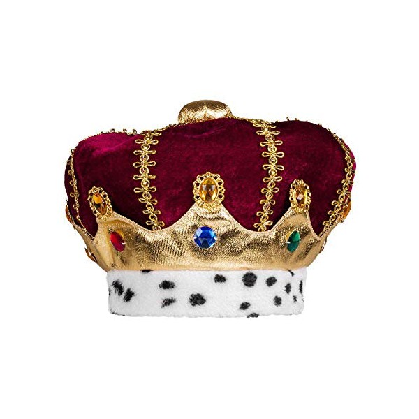 Boland 36103 â Children's Majesty Hat, Multicoloured, Crown for Children, King, Duke, Plush Hat, Carnival, Carnival, Theme Party, Halloween