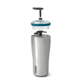 Black+Blum - Insulated Tumbler - 18/8 Stainless Steel Vacuum Insulated Travel Tumbler with Leak Proof, Lockable Lid - Keeps Hot for 6hrs, Cold for 8hrs, Ocean - 600ml