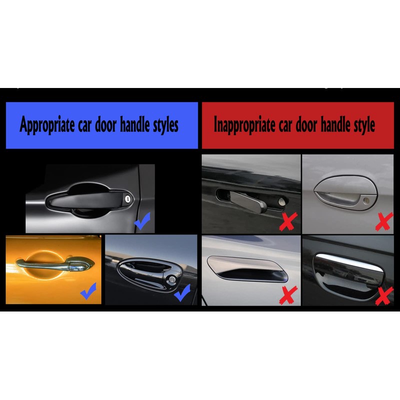 Logctee 4 Pack Clear Universal Car Door Handle Scratch Protectors,