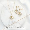 Schmuckset gold Braut - premium Zirkonia 925 Brautschmuck Set gold