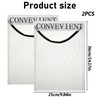 Lnngub 2 Pcs Sticky Wall Mount Mesh Plastic Bag Holder