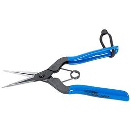 Chikamasa Hydroponic Long Bladed Pruning Scissors Spring Loaded Trimmers Scissors 7"