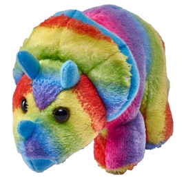 Wild Republic Pocketkins Eco Triceratops, Stuffed Animal, 5 Inches, Plush Toy, Made from Recycled Materials, Eco Friendly