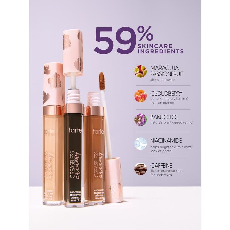 tarte creaseless creamy concealer duo for flawless coverage - makeup:_38N