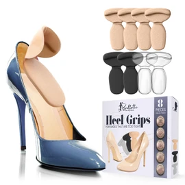 Insertos de talón reutilizables para mujeres y hombres [protectores de talón extra suaves] añade comodidad y volumen extra para zapatos sueltos, almohadillas de talón autoadhesivas y absorbentes de golpes