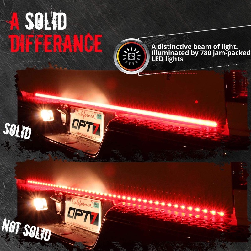 OPT7 48" Redline Triple Row LED Tailgate Light Bar w/Sequential