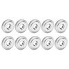 Pack of 10 Knurled Nuts, M8 Round Flat Knurled Nuts