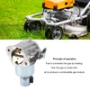 Lawnmower Carburetor Kit Aluminum Replacement Carburetor Repair Rebuild Kit for