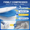 ROUNDSQUARE Disposable Toilet Bowl Cleaner with 12 Disinfecting 5X Power