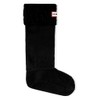 HUNTER Unisex 6 Stitch Cable Tall Boot Sock Polyfleece, black