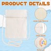 WIYETY Pack of 12 Fabric Bags for Painting, DIY Small