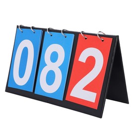 VOBOR Scoreboard, Portable Scoreboard darts Scoreboard, 3 Digit Flip Tabletop Scoring Board For Indoor and Outdoor Table Tennis Basketball Volleyball and Other Sports