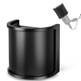 Mic Pop Filter for AT2020 - YOUSHARES [ Upgraded Three Layers ] Microphone Windscreen Mask Shield Compatible with AT2020 USB Gaming Microphone, Suitable for 35 mm to 50 mm Microphone