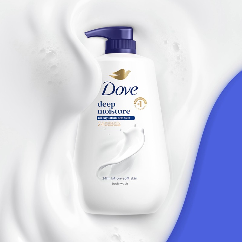 Dove Body Wash Deep Moisture for 24hr Lotion-Soft Skin Moisture