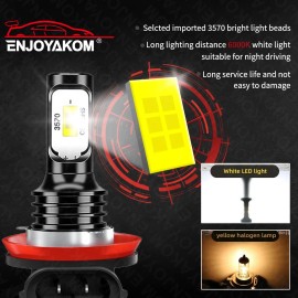 ENJOYAKOM For Nissan Altima 2007-2018 4X LED Headlight Bulb High&Low Beam Combo Kit 6500K