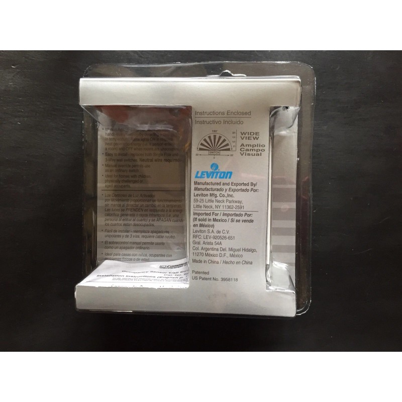 Leviton Decora White Motion Activated Light Control