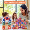 aaczly Magnetic Tiles for Kids 82PCS Magnetic Building Blocks Magnets